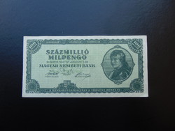 100 millió milpengő 1946  Szép ropogós bankjegy !   