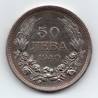 Bulgária 50 bulgár Leva, 1940
