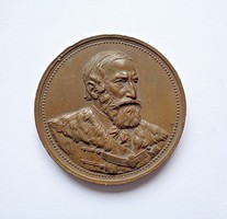 Tisza Kálmán miniszterelnöksége 1875-1885, bronz emlékérem, Körmöcbánya