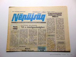 1984 február 5  /  Népújság  /  SZÜLETÉSNAPRA! Eredeti, régi újság :-) Ssz.:  17979