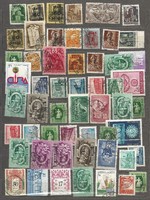 55 darab magyar bélyeg lot régiek újak vegyesen Turultól  KIÁRUSÍTÁS 1 forintról