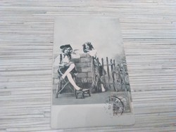 Antik Üdvözlő képeslap. Gyerekek. 1903.
