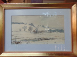Téli tanya című festmény
