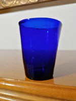 Parádi antik fújt szakított üveg pohár (Ér-549)