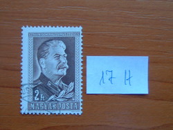 MAGYAR POSTA 2 FORINT 1949 J.Sztálin születésének 70. évfordulója 1879-1953 17H