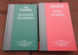 A Világirodalom klasszikusai : Jack London _ Aranyásók Alaszkában / Stendhal_ Vörös és fekete