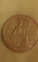 One penny 1967 fémpénz