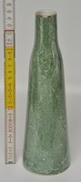 Zöld lüsztermázas Hollóházi porcelán váza (1447)