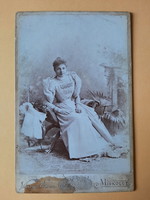 Antik Cabinet fotó, Váncza Emma, Miskolcz, 1896