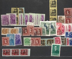 kb 40 - 60 darab magyar bélyeg lot régiek újak vegyesen felülnyomott stb KIÁRUSÍTÁS 1 forintról