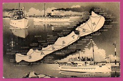 B - 0002     Balatoni kikötők térképe