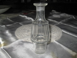 Olaj . ecet tartó  üveg , pótlásnak , 5 x 12,8  cm  , alsó csatlakozó része 25  x 40 mm