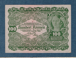 100 Korona 1922 Osztrák - Magyar Bank aUNC - UNC