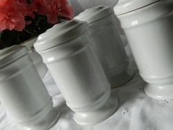 Régi porcelán tároló tégely 4 db
