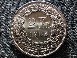 Svájc .835 ezüst 2 Frank 1965 B (id41734)