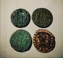 4 darab római bronz érme 