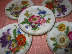 Fürstenberg porcelán alátét 5 db virágos