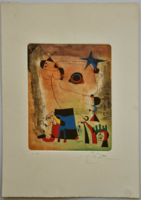 Egészen fantasztikus Miró rézkarc, leárazásnál nincs felező ajánlat!