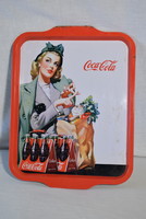 Coca -Cola vintage hangulatú fém lemez reklám tálca