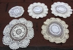 Handwork - crocheted circular tablecloth