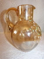 Old stained glass jug