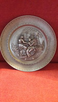 Pewter decorative plate