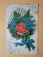 Antik levelezőlap, képeslap, üdvözlőlap, 1901