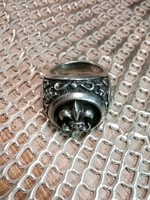 Ezüst gyűrű liliomos,cserkészgyűrű 
