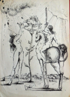 Salvador Dali eredeti rajza