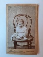 Antik fotó, vizitkártya, Munkácsi Lajos, Csik-Szereda, 1896