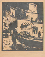 (Debreceni) Szathmáry István: Capri szigetén, 1930