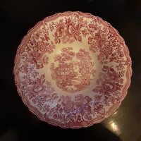 Angol rózsaszín salátás tál 