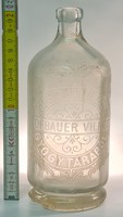 "Vegytiszta Artézi Szikvíz Hofbauer Vilmos Gyógytárából" talpas szódásüveg (1485)