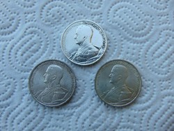 3 darab ezüst Horthy 5 pengő 1939 LOT ! 