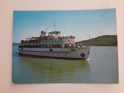 Retro képeslap 1986 Balaton MHRT Beloiannisz hajó