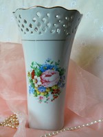 Beautiful openwork patterned floral vase