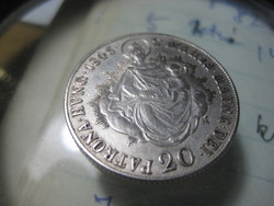 20 Krajcár  B.  1846 . V . Ferdinánd  , ezüst ,