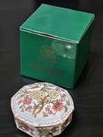 Zsolnay Virágmintás 8 szögletű bonbonier Gyári dobozával