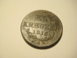 Egy krajcár / 1 kreuzer / 1816  A  bécsi veret  , 24 mm