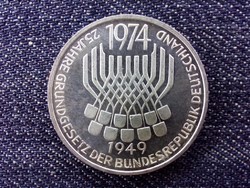 Németország 25 éves az Alaptörvény .625 ezüst 5 Márka 1974 F (id14418)