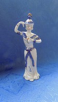 Táncoló keleti nő porcelán figura 18,5 cm (po-1)
