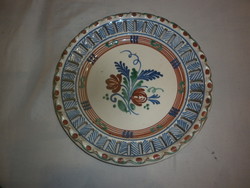 Traditional painted earthenware plate