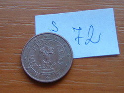 AUSZTRIA OSZTRÁK 1 EURO CENT 2010 S72
