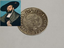 Egy ritkább porosz ezüst groschen  1531 ( Albrecht von Preussen;  1490 – 1568)