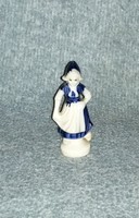 Delft Holland porcelán népviseletes nő figura 11 cm (po-1)