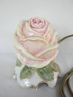 Rudolstadt porcelán rózsa alakú lámpa