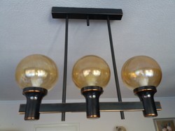 Copper chandelier - the product of the applied artist György Csanádi