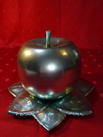 Likőrös üvegpoharak, alma formában, alma magassága 12 cm.