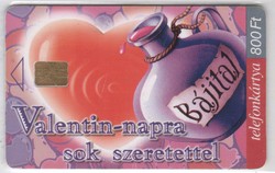 Magyar telefonkártya 0169   1999  Valentin-nap  250.000 Db-os