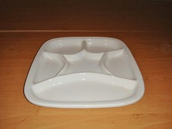 Osztott négyzetes kínáló tál tányér 23*23  cm (2p)